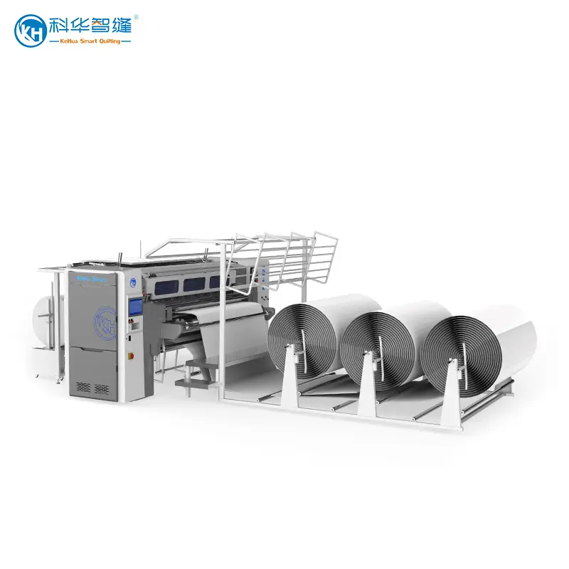 KH-420BD + SL  Máquina de Acolchoamento Multi-Agulhas de Alta Velocidade（Slitting Device） 1