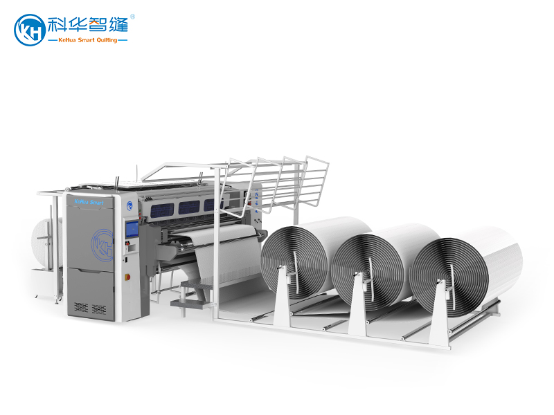 KH-420BD+KH-420SL Hi-speed Multi-needle Máquina de Acolchoamento（Slitting Device）